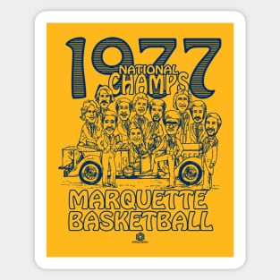 1977 Marquette National Champions Sticker